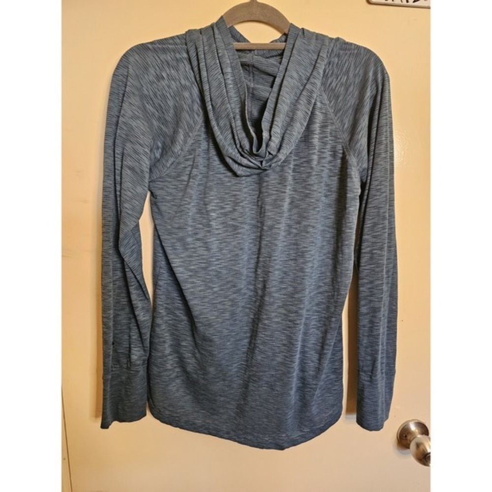 Kuhl Women's Medium Blue Gray Vara Hoody Hoodie Lightweight Pullover Logo - Picture 4 of 10